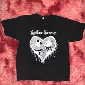 Jack & Sally together forever tee
